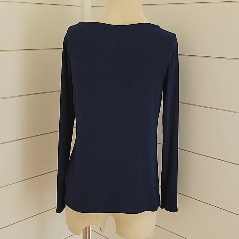 Magaschoni blue large sweater long sleeve